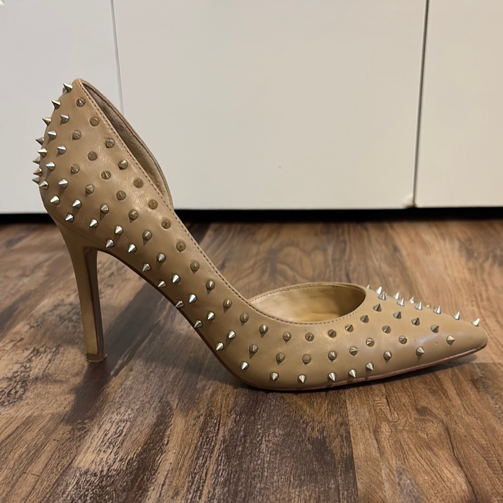 Sam Edelman Tan Studded Heels